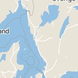 Karta som med röd fyrkant ramar in Adeltorpsvägen, Göteborgsvägen, Lerum, Västra Götalands län