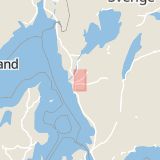 Karta som med röd fyrkant ramar in Lilla Torget, Lerum, Västra Götalands län