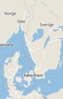 Översiktskarta som visar hela Sverige med en markör som visar ungefär var händelsen inträffat