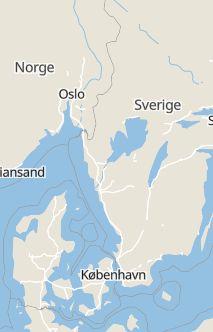 Översiktskarta som visar hela Sverige med en markör som visar ungefär var händelsen inträffat