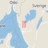 Karta som med röd fyrkant ramar in Alberts, Trollhättan, Västra Götalands län
