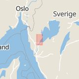 Karta som med röd fyrkant ramar in Frändefors, Vänersborg, Västra Götalands län