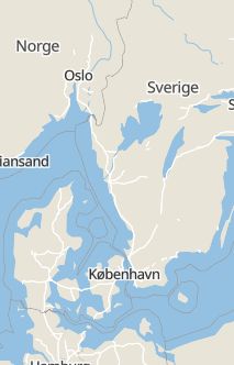 Översiktskarta som visar hela Sverige med en markör som visar ungefär var händelsen inträffat
