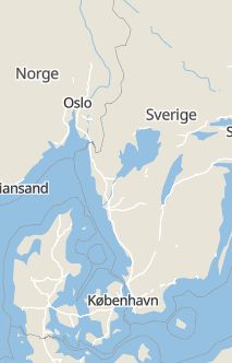 Översiktskarta som visar hela Sverige med en markör som visar ungefär var händelsen inträffat