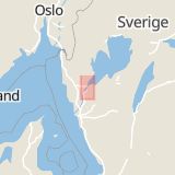 Karta som med röd fyrkant ramar in Överbyvägen, Skogshöjden, Trollhättan, Västra Götalands län