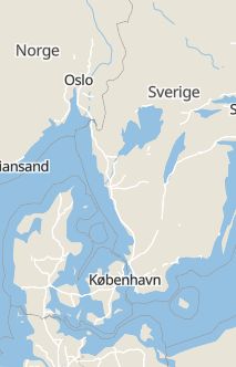 Översiktskarta som visar hela Sverige med en markör som visar ungefär var händelsen inträffat