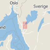 Karta som med röd fyrkant ramar in Överby, Anes Väg, Trollhättan, Västra Götalands län
