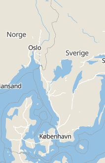 Översiktskarta som visar hela Sverige med en markör som visar ungefär var händelsen inträffat