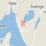 Karta som med röd fyrkant ramar in Marierovägen, Vänersborg, Västra Götalands län