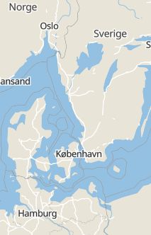 Översiktskarta som visar hela Sverige med en markör som visar ungefär var händelsen inträffat