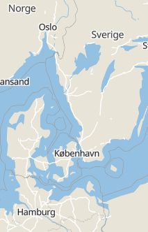 Översiktskarta som visar hela Sverige med en markör som visar ungefär var händelsen inträffat