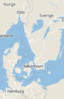 Översiktskarta som visar hela Sverige med en markör som visar ungefär var händelsen inträffat