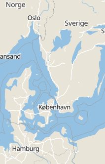 Översiktskarta som visar hela Sverige med en markör som visar ungefär var händelsen inträffat