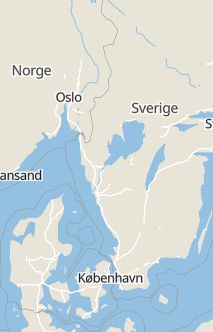 Översiktskarta som visar hela Sverige med en markör som visar ungefär var händelsen inträffat