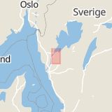 Karta som med röd fyrkant ramar in Åsaka, Trollhättan, Västra Götalands län