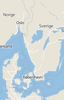 Översiktskarta som visar hela Sverige med en markör som visar ungefär var händelsen inträffat