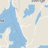 Karta som med röd fyrkant ramar in Västra Bodarna, Alingsås, Västra Götalands län