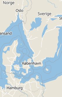 Översiktskarta som visar hela Sverige med en markör som visar ungefär var händelsen inträffat