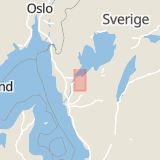Karta som med röd fyrkant ramar in Norra Björke, Trollhättan, Västra Götalands län