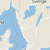 Karta som med röd fyrkant ramar in Kungegårdsgatan, Alingsås, Västra Götalands län