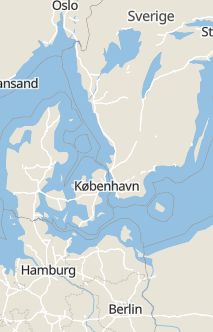 Översiktskarta som visar hela Sverige med en markör som visar ungefär var händelsen inträffat