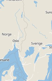 Översiktskarta som visar hela Sverige med en markör som visar ungefär var händelsen inträffat