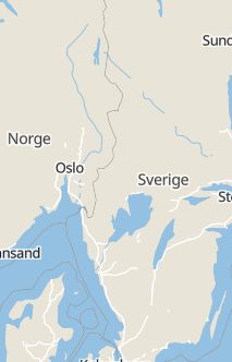 Översiktskarta som visar hela Sverige med en markör som visar ungefär var händelsen inträffat