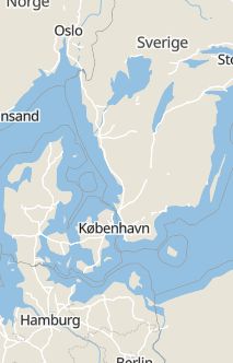 Översiktskarta som visar hela Sverige med en markör som visar ungefär var händelsen inträffat