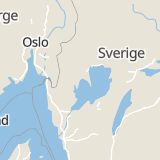 Karta som med röd fyrkant ramar in Karlstadsvägen, Åmål, Västra Götalands län