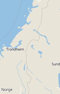 Översiktskarta som visar hela Sverige med en markör som visar ungefär var händelsen inträffat