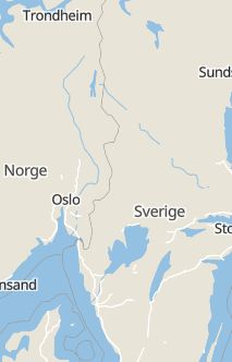Översiktskarta som visar hela Sverige med en markör som visar ungefär var händelsen inträffat
