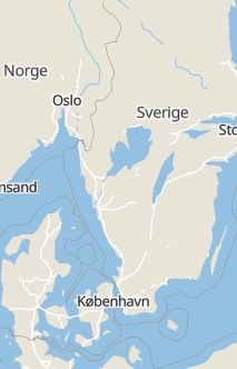 Översiktskarta som visar hela Sverige med en markör som visar ungefär var händelsen inträffat