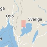 Karta som med röd fyrkant ramar in Gillberga, Nysäter, Björnö, Säffle, Värmlands län