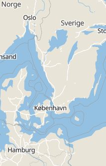 Översiktskarta som visar hela Sverige med en markör som visar ungefär var händelsen inträffat