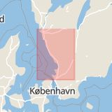 Karta som med röd fyrkant ramar in Hylte, Nyarp, Halmstad, Halland, Hallands län