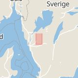 Karta som med röd fyrkant ramar in Göteborg, Stigberget, Vårgårda, Stenungsund, Lindome, Agnesbergsvägen, Avenyn, Västra Götalands län