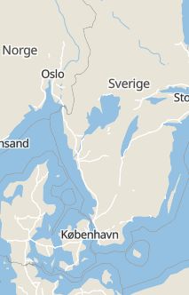 Översiktskarta som visar hela Sverige med en markör som visar ungefär var händelsen inträffat