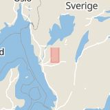 Karta som med röd fyrkant ramar in Floragatan, Vårgårda, Västra Götalands län