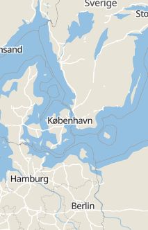 Översiktskarta som visar hela Sverige med en markör som visar ungefär var händelsen inträffat