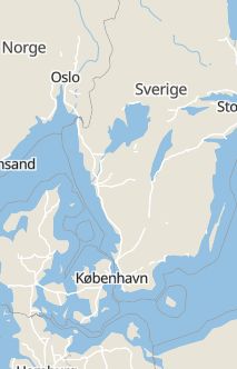 Översiktskarta som visar hela Sverige med en markör som visar ungefär var händelsen inträffat