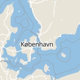 Karta som med röd fyrkant ramar in Idrottsvägen, Landskrona, Skåne län