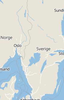 Översiktskarta som visar hela Sverige med en markör som visar ungefär var händelsen inträffat