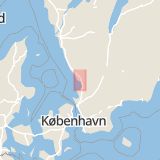 Karta som med röd fyrkant ramar in Seminariegatan, Halmstad, Klipp, Hamngatan, Hallands län