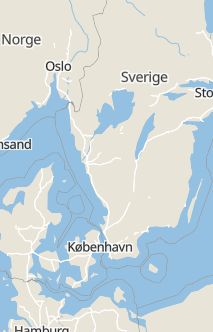 Översiktskarta som visar hela Sverige med en markör som visar ungefär var händelsen inträffat