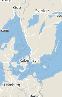 Översiktskarta som visar hela Sverige med en markör som visar ungefär var händelsen inträffat