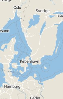 Översiktskarta som visar hela Sverige med en markör som visar ungefär var händelsen inträffat
