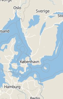 Översiktskarta som visar hela Sverige med en markör som visar ungefär var händelsen inträffat