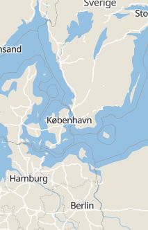 Översiktskarta som visar hela Sverige med en markör som visar ungefär var händelsen inträffat