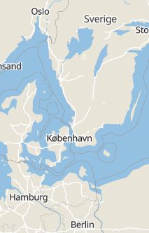 Översiktskarta som visar hela Sverige med en markör som visar ungefär var händelsen inträffat