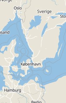 Översiktskarta som visar hela Sverige med en markör som visar ungefär var händelsen inträffat